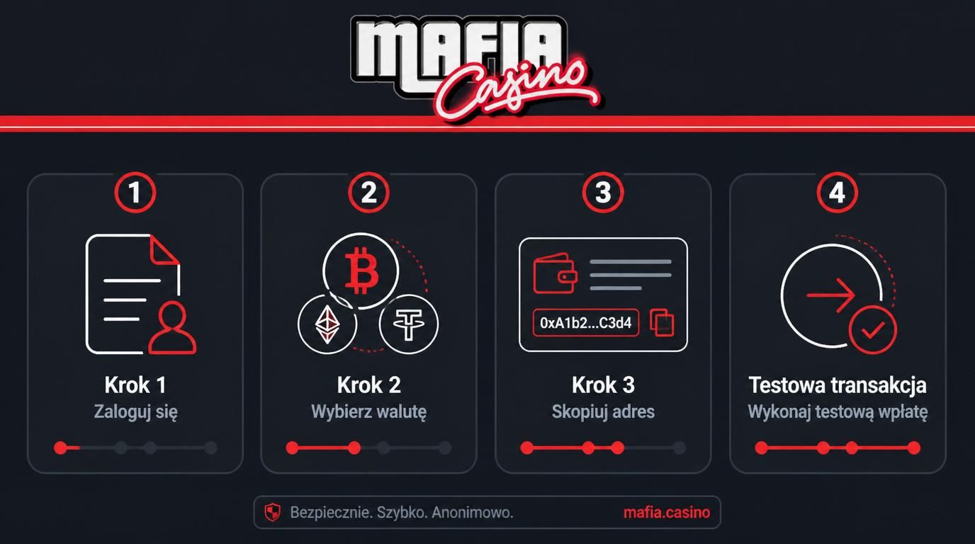  Jak zrobić bezpieczny depozyt krypto w Mafia Casino   4 kroki  